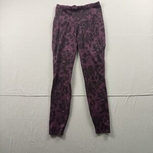 Women's Leopard Print Contour Power Waist High- All in Motion Size Small